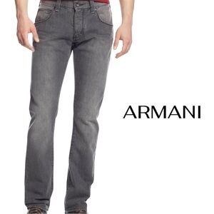 GIORGIO ARMANI J21 Straight-Leg Jeans | Grey | Vintage | 34/34